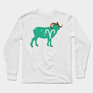 Aries (Jungle Green) Long Sleeve T-Shirt